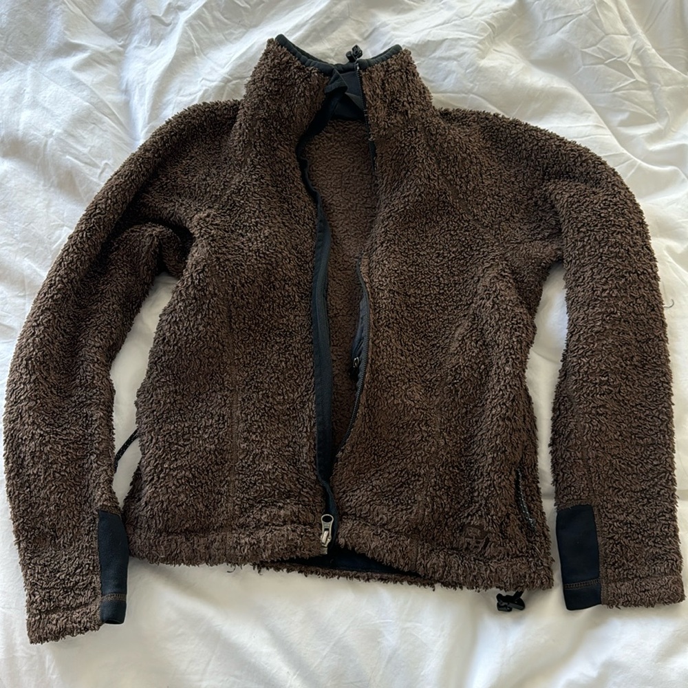 Brown Fleece Mountain Hardware Jacket XS